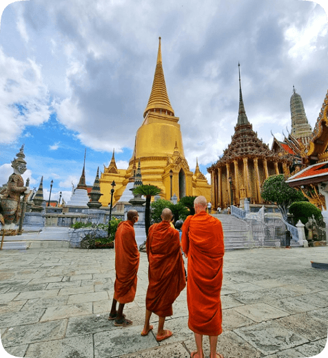 Thailand vibrant city and temples
